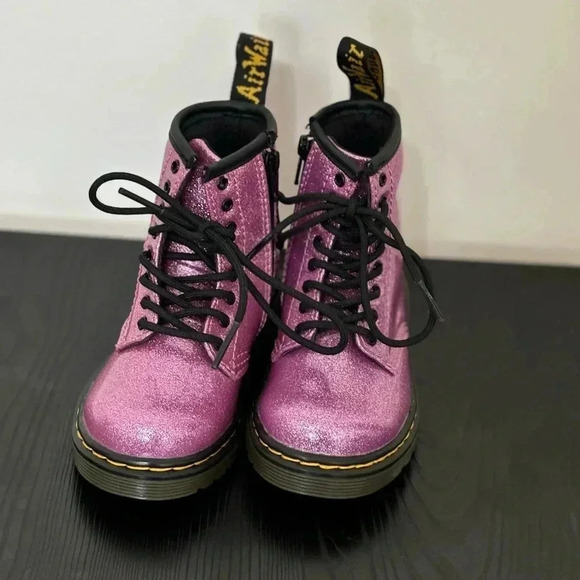 Dr Martens Pink‎ Sparkle Boots - Picture 6 of 6